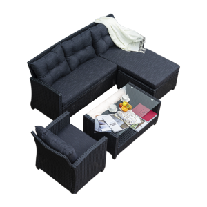 Versailles Sectional Sofa with Ottoman - Lam Hiep Hung JSC