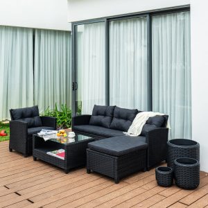 Versailles Sectional Sofa with Ottoman - Lam Hiep Hung JSC