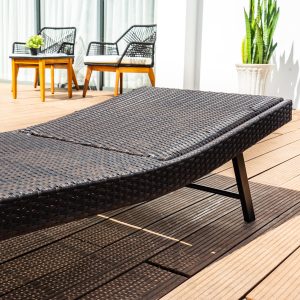 Faro Chaise Lounge – Dark Brown - Lam Hiep Hung JSC