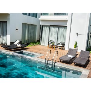 Faro Chaise Lounge – Dark Brown - Lam Hiep Hung JSC