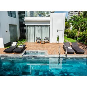 Faro Chaise Lounge – Dark Brown - Lam Hiep Hung JSC