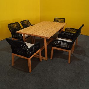 Laerdal Wooden Dining Table – Brown - Lam Hiep Hung JSC