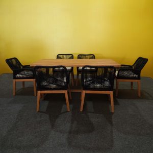 Laerdal Wooden Dining Table – Brown - Lam Hiep Hung JSC