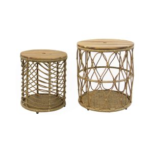 Cali Storage Side Table Set (Set of 2) - Lam Hiep Hung JSC