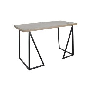 Moritz Desk with USB – grey - Lam Hiep Hung JSC