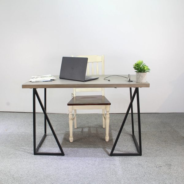 Moritz Desk with USB – grey - Lam Hiep Hung JSC