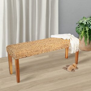Chester Water Hyacinth Wood Bench - Lam Hiep Hung JSC