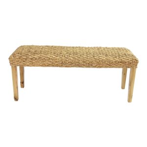 Chester Water Hyacinth Wood Bench - Lam Hiep Hung JSC
