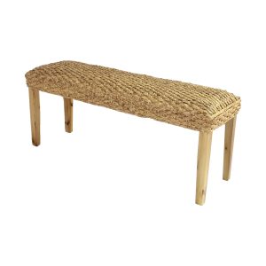 Chester Water Hyacinth Wood Bench - Lam Hiep Hung JSC
