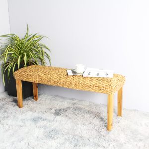 Chester Water Hyacinth Wood Bench - Lam Hiep Hung JSC