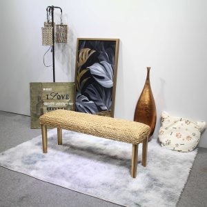 Chania Water Hyacinth Wood Bench - Lam Hiep Hung JSC