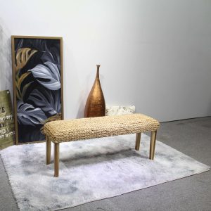 Chania Water Hyacinth Wood Bench - Lam Hiep Hung JSC