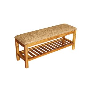 Lindos Water Hyacinth Wood Bench – Natural - Lam Hiep Hung JSC