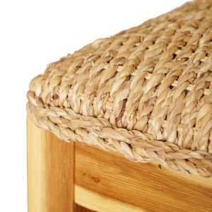 Lindos Water Hyacinth Wood Bench – Natural - Lam Hiep Hung JSC