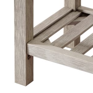 Lindos Water Hyacinth Wood Bench – Grey - Lam Hiep Hung JSC