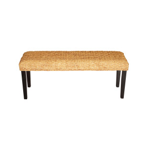 Valencia Water Hyacinth Wood Bench - Brown - Lam Hiep Hung JSC