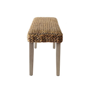 Sultan Water Hyacinth Wood Bench – Grey