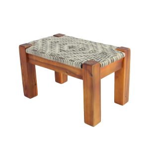 Dale Poly rattan wood Stool – Grey (Set of 2) - Lam Hiep Hung JSC