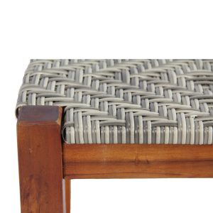 Dale Poly rattan wood Stool – Grey (Set of 2) - Lam Hiep Hung JSC