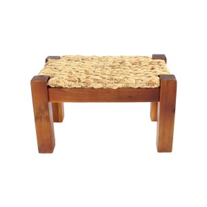 Dock water hyacinth Wood stool – Natural (Set of 2) - Lam Hiep Hung JSC