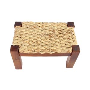 Dock water hyacinth Wood stool – Natural (Set of 2) - Lam Hiep Hung JSC