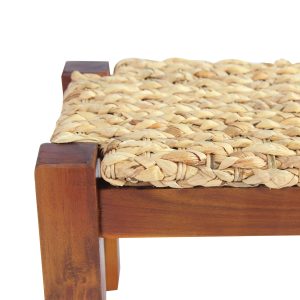 Dock water hyacinth Wood stool – Natural (Set of 2) - Lam Hiep Hung JSC
