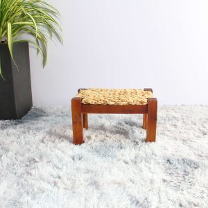 Dock water hyacinth Wood stool – Natural (Set of 2) - Lam Hiep Hung JSC
