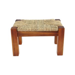 Dee Seagrass Wood Stool – Natural (Set of 2) - Lam Hiep Hung JSC