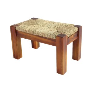 Dee Seagrass Wood Stool – Natural (Set of 2) - Lam Hiep Hung JSC