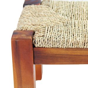 Dee Seagrass Wood Stool – Natural (Set of 2) - Lam Hiep Hung JSC
