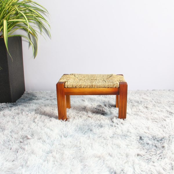 Dee Seagrass Wood Stool – Natural (Set of 2) - Lam Hiep Hung JSC