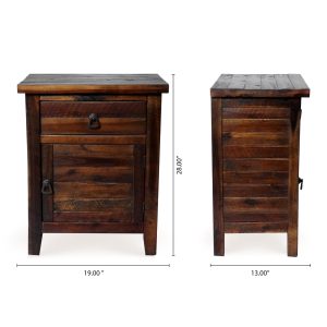 Montana Cabinet 1 Door 1 Drawer in Brown - Lam Hiep Hung JSC