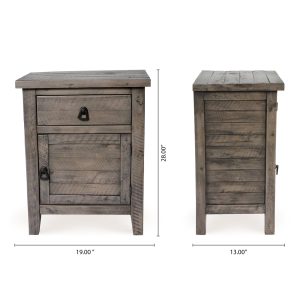 Montana Cabinet 1 Door 1 Drawer in Grey - Lam Hiep Hung JSC