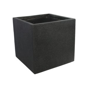 Rhine Square Poly Planter (Set Of 2) – Black - Lam Hiep Hung JSC