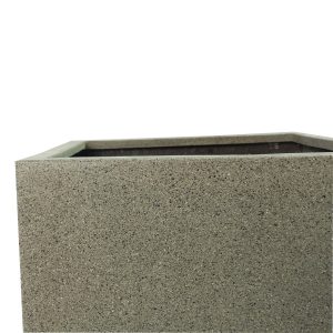 Rhine Square Poly Planter (Set Of 2) – Grey - Lam Hiep Hung JSC