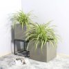 Rhine Square Poly Planter (Set Of 2) – Grey - Lam Hiep Hung JSC