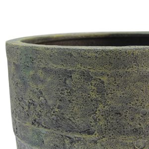 Milan Urn Poly Planter (Set Of 2) – Green Brown - Lam Hiep Hung JSC