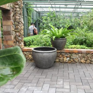 Terre Poly Planter (Set Of 2) – Grey - Lam Hiep Hung JSC