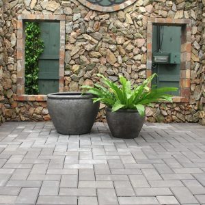 Terre Poly Planter (Set Of 2) – Grey - Lam Hiep Hung JSC