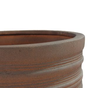 Shine Urn Poly Planter (Set Of 2) – Red Brown - Lam Hiep Hung JSC