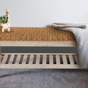 Lindos Water Hyacinth Wood Bench – Grey - Lam Hiep Hung JSC