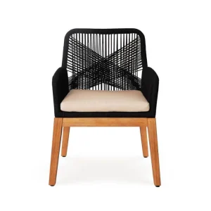 Ottawa Rope Weaving Chair – Black
