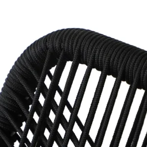 Ottawa Rope Weaving Chair – Black